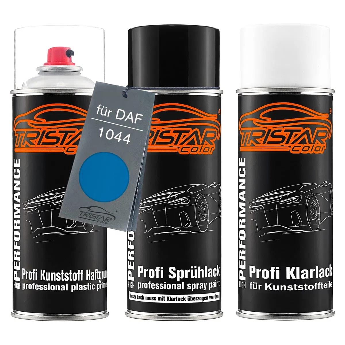 TRISTARcolor Zestaw w sprayu do plastiku do DAF 1044 British Gas Blue