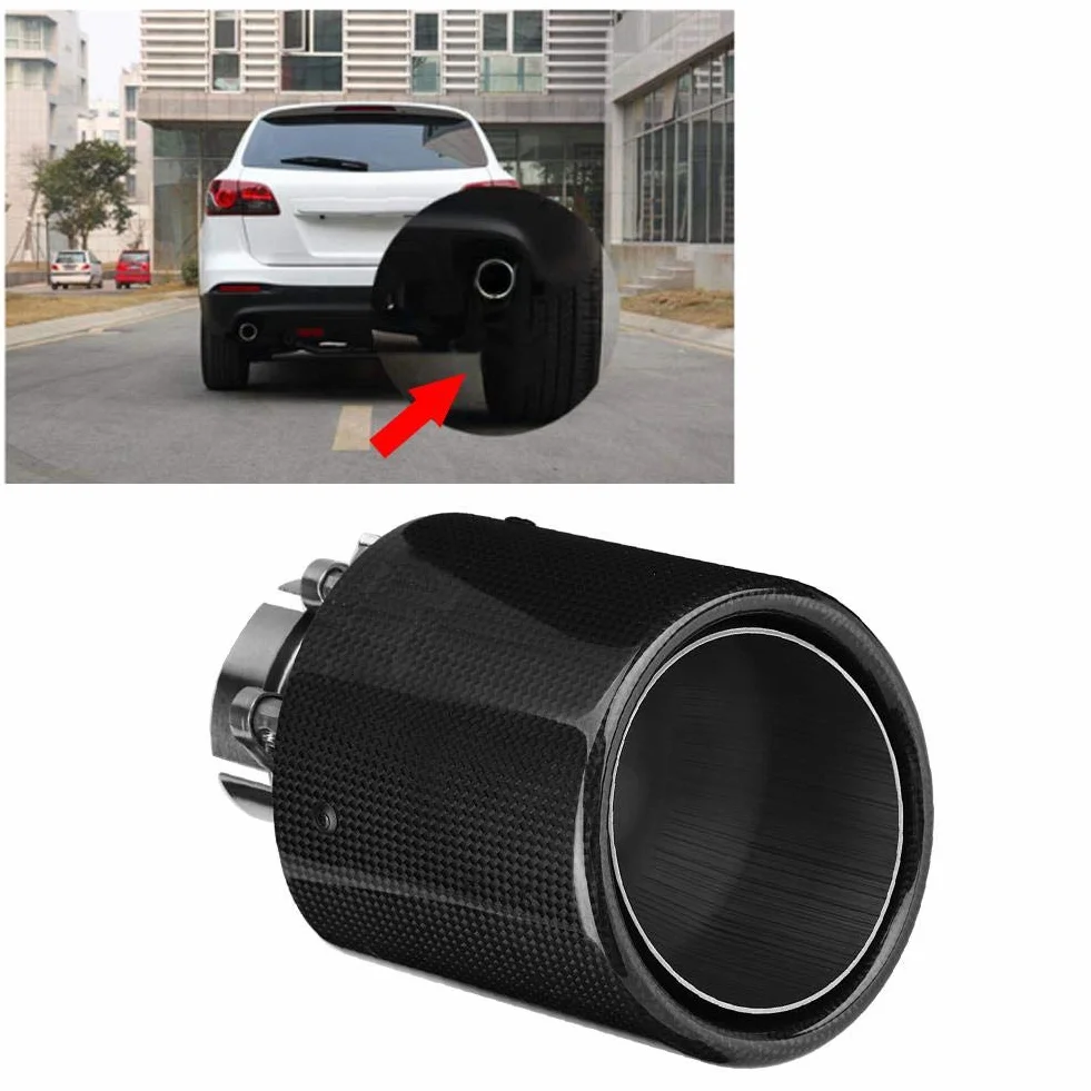 Nikou Tłumik do rury wydechowej z włókna węglowego, 63-114 mm