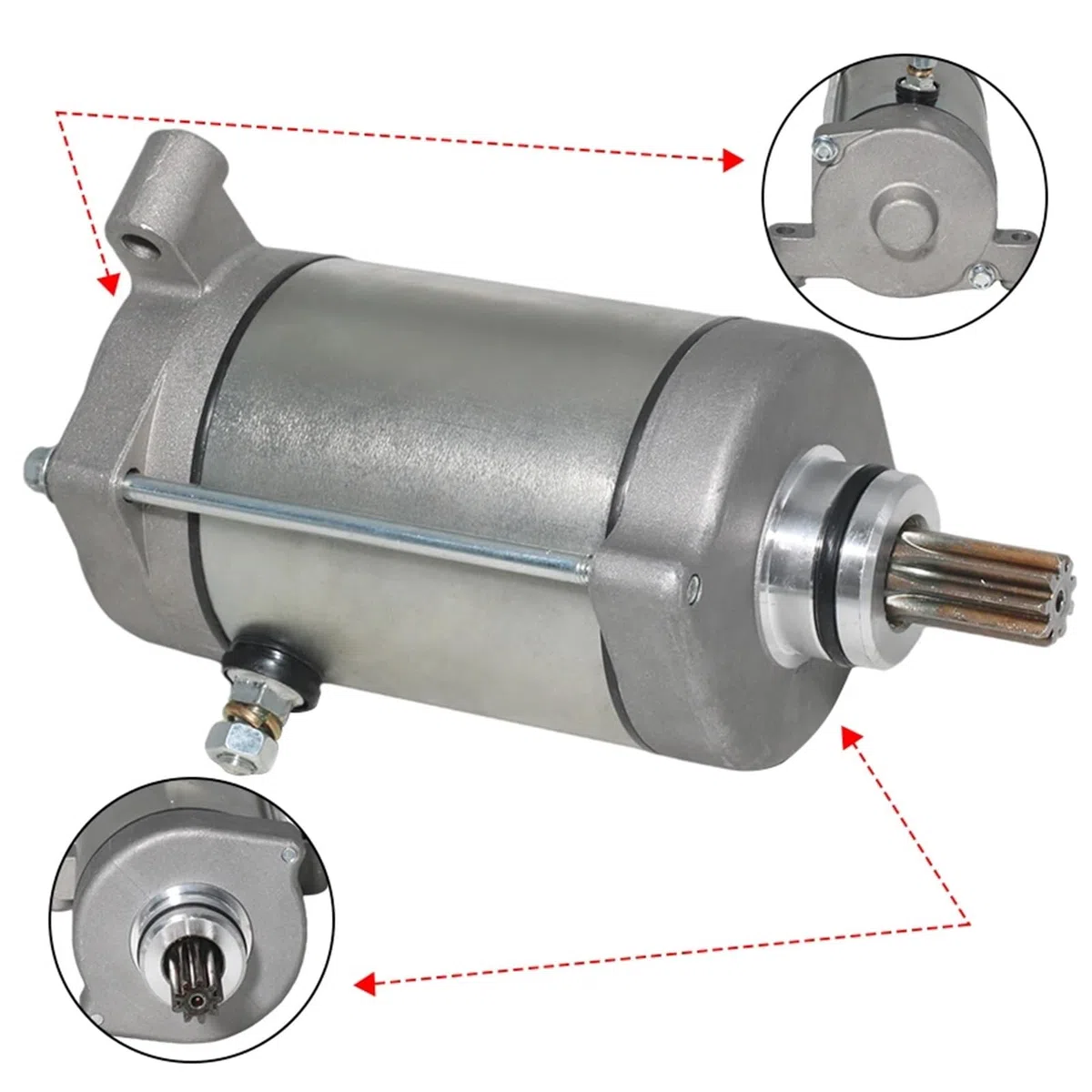 12V Starter Motor For Yamaha YXR45F YXR45FSE YXR660FA YXR660FSE Rhino 450 660 Special Edition Hunter YFM45 FX Wolverine 450