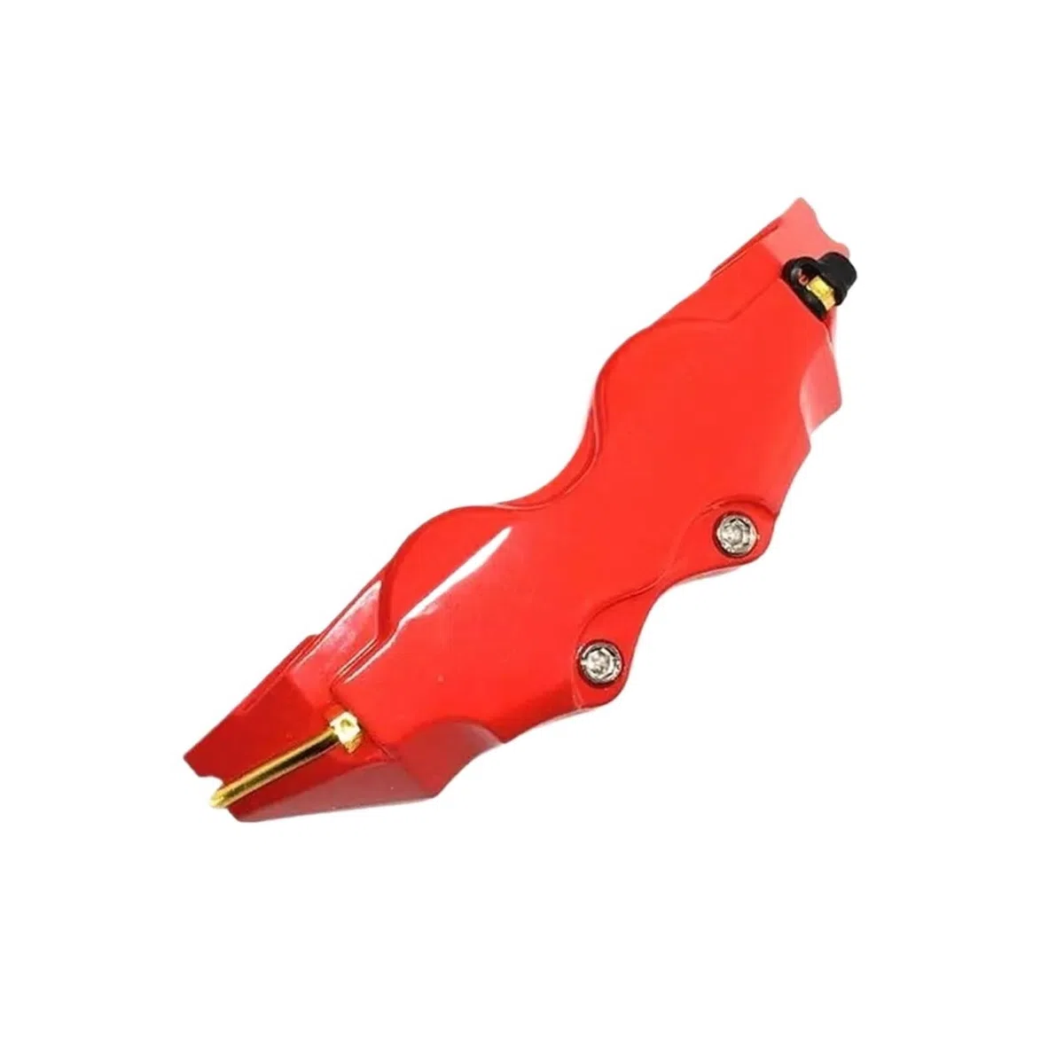 Osłona Zacisku Hamulca Osłony na piastę koła samochodu, 2 szt./zestaw, uniwersalne osłony zacisków hamulcowych 3D, stylowe, zestaw, przód, tył(Red,M)