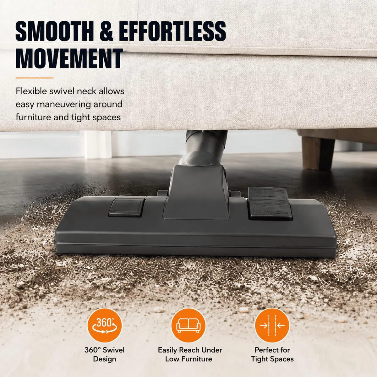 Próżniowa szczotka podłogowa do Fakir S 250 2010-2020, ABS 32/35MM Multi Surface Cleaning