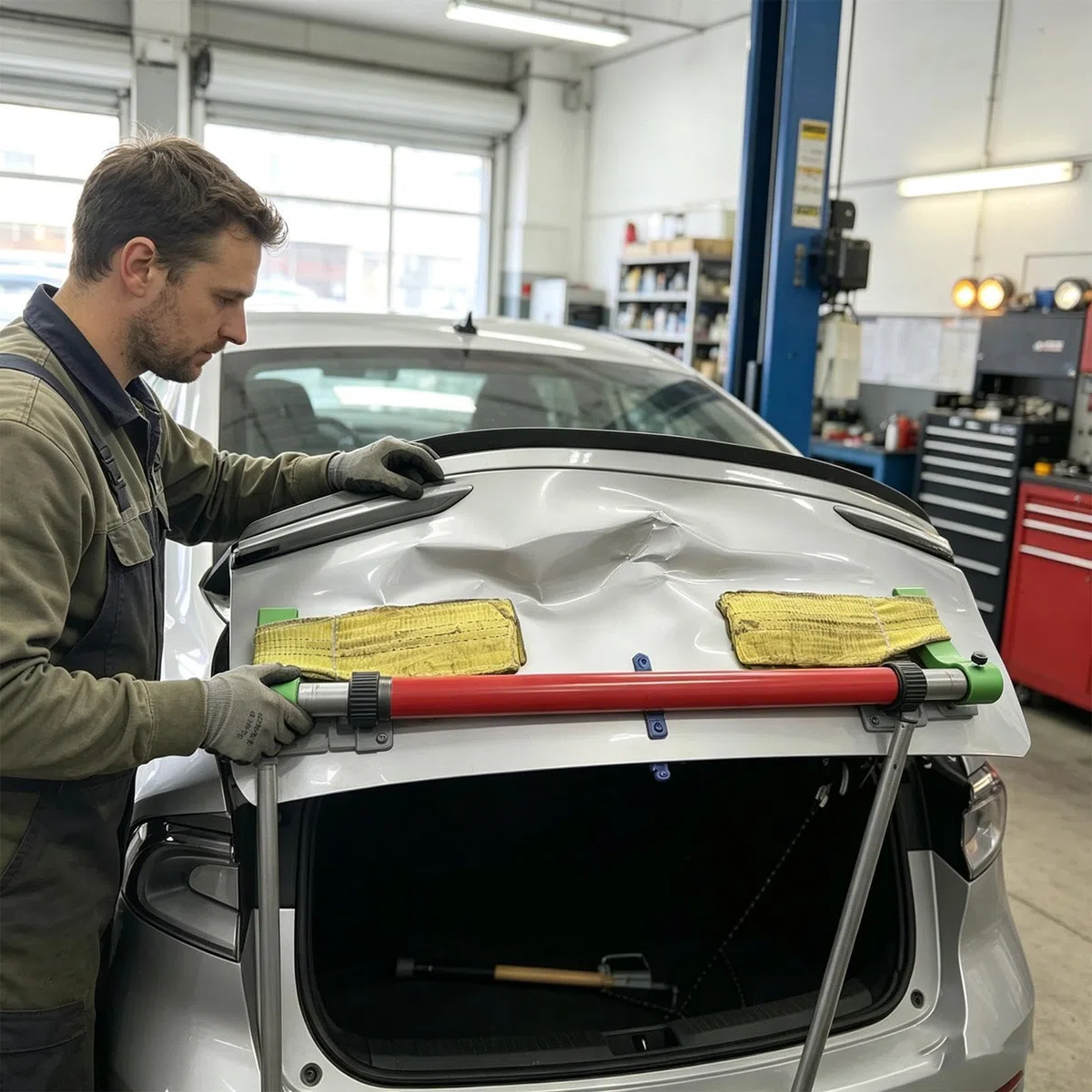Zestaw do usuwania wgnieceń Wytrzymały metal z regulacją kąta