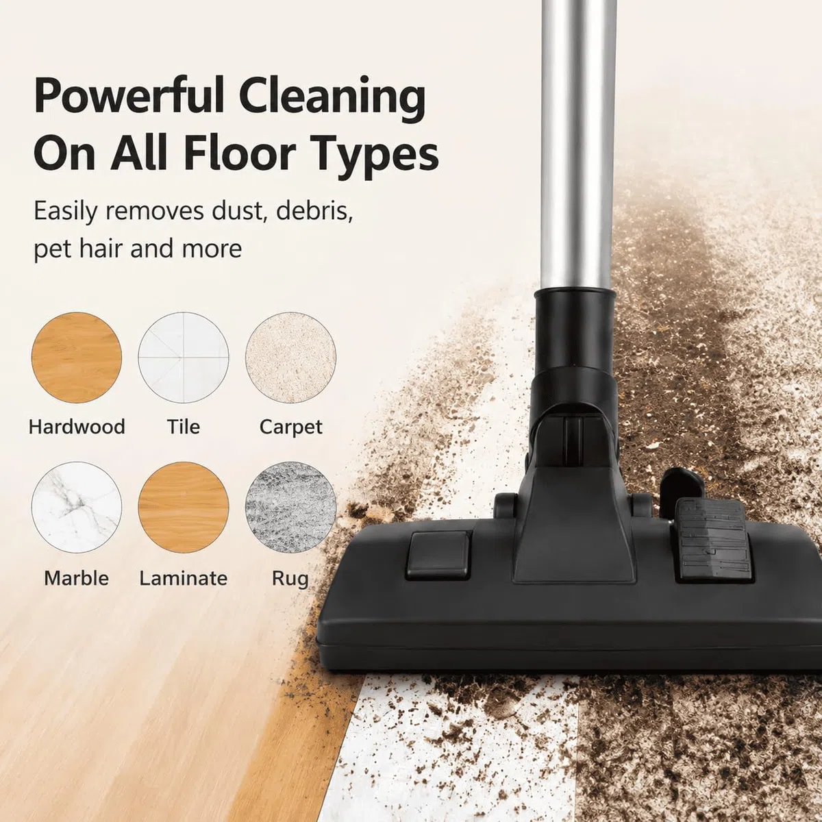 Próżniowa szczotka podłogowa do Fakir S 250 2010-2020, ABS 32/35MM Multi Surface Cleaning